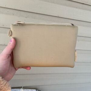 Dagne Dover almond latte pouch